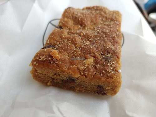 Vegan peanut butter blondie at Laurents in West London