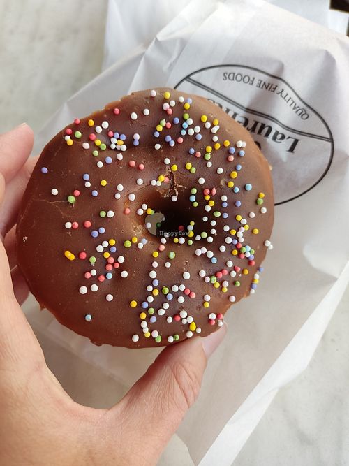Vegan doughnut at Laurents in West London