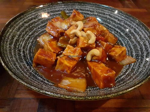 Tofu kung po at Buddha Lounge in South Shields