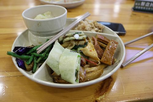 selection from the buffet at Sù yǐ Xiāng SùShí 素颐香 in Chongqing