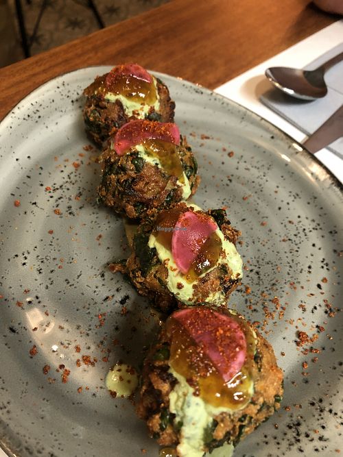 Pakoras  at Ca n'Ela Vegan Restaurant in Mallorca