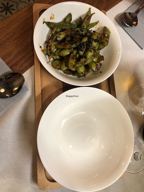 Edemame  at Ca n'Ela Vegan Restaurant in Mallorca