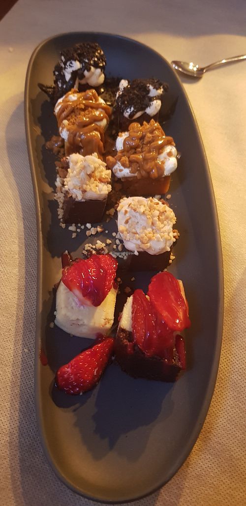 Tasting Desserts at Ca n'Ela Vegan Restaurant in Mallorca
