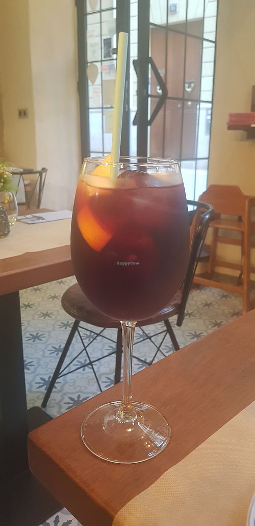 Sangria at Ca n'Ela Vegan Restaurant in Mallorca