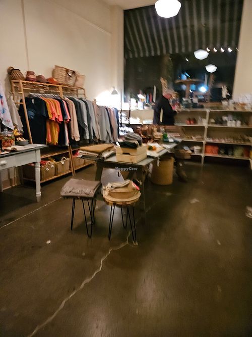 Lots of Swag/gift shop at Moosewood Restaurant in Ithaca