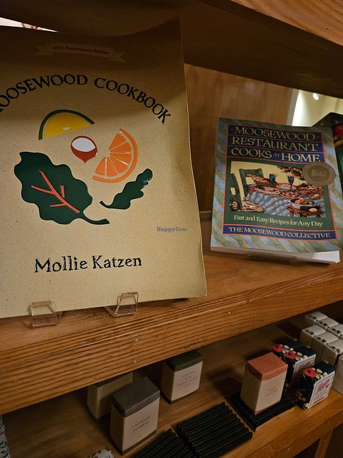 They have 8 cookbooks at Moosewood Restaurant in Ithaca