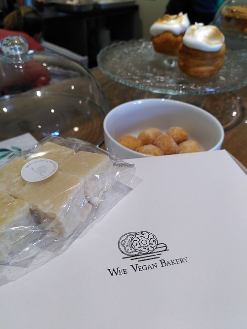 scottish tablet at Wee Vegan Bakery in Dunfermline