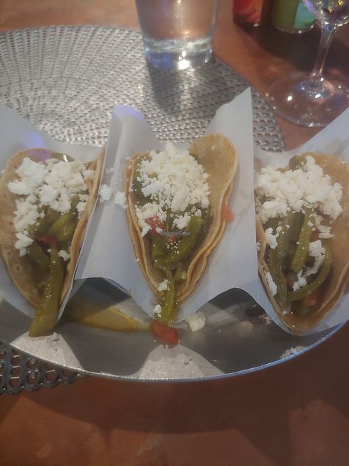 Cool tacos at Casa Del Vegano in Dallas