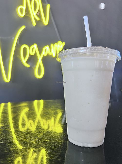 Creamy coconut dream smoothie - so yummy!   at Casa Del Vegano in Dallas