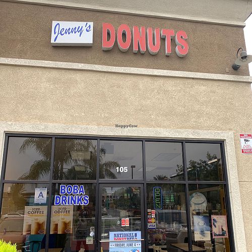 Front of Jenny’s Donuts shop at Jenny's Donuts in Redlands