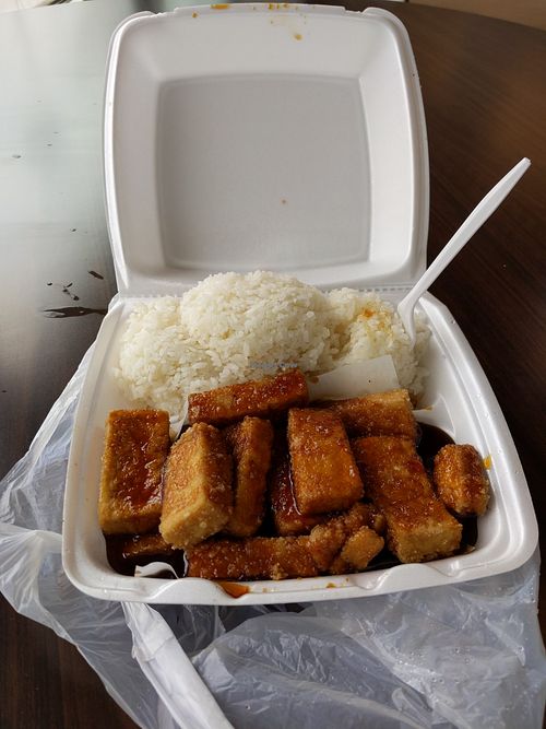 Tofu teriyaki at Himitsu Teriyaki in Redmond