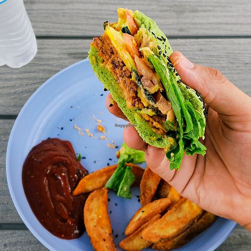 Jungle Burger at Flower Burger in Los Angeles