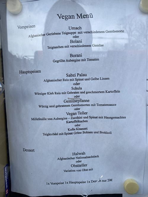 Menü at Burg in Koenigstein