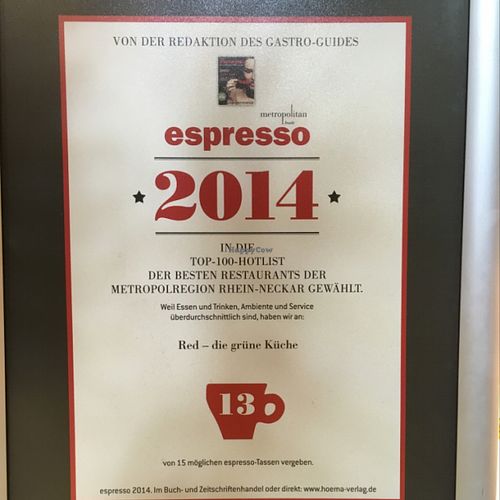 one of top 100 in town at Red in Heidelberg