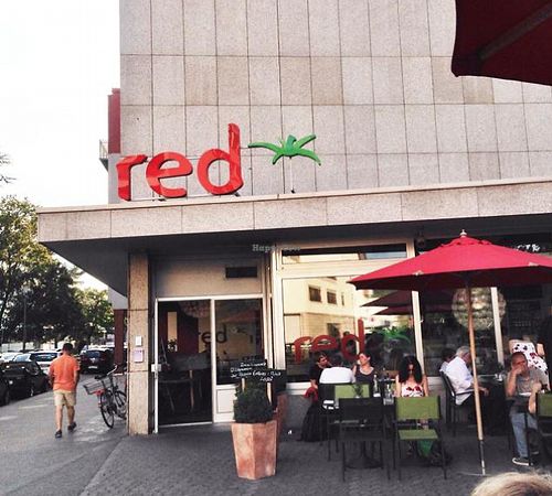 Outside at Red in Heidelberg
