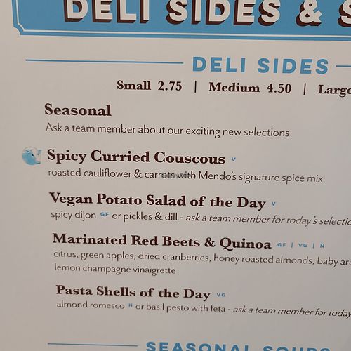 Sides at Mendocino Farms in Addison