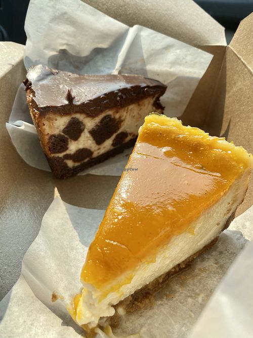 Passionfruit & Brownie Cheesecakes at Supernova in Portland
