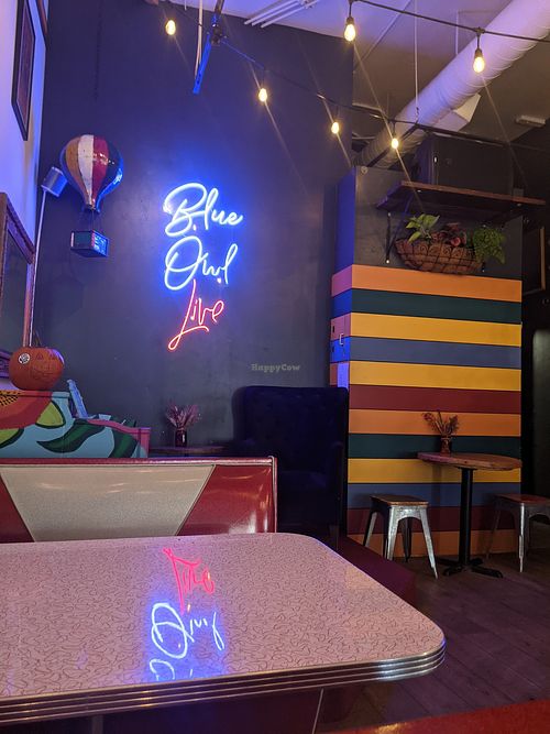 Great spot to eat and hear live music at The Blue Owl in Santa Barbara