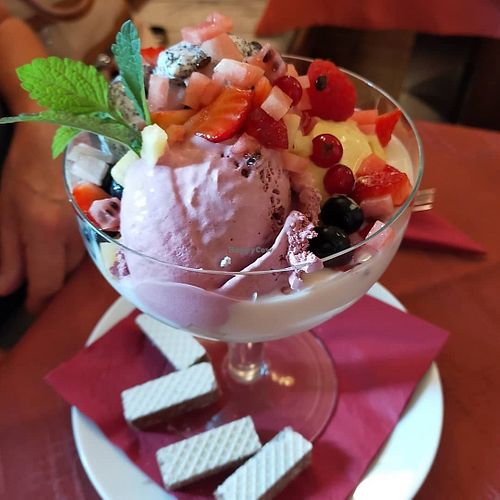 Eisbrecher mit Joghurt und Früchten - vegan at Hotel Gasthof Brüggler in Radstadt