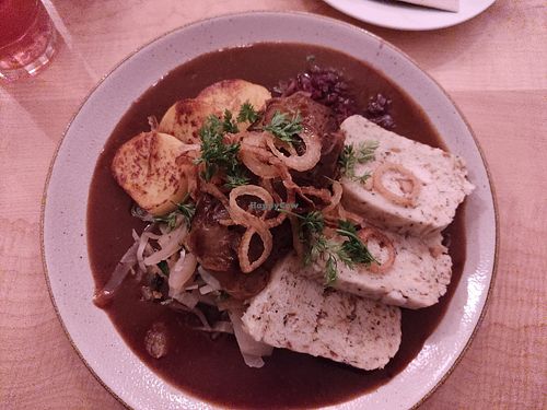 St Martin's day vegan goose at Chutnej in Prague