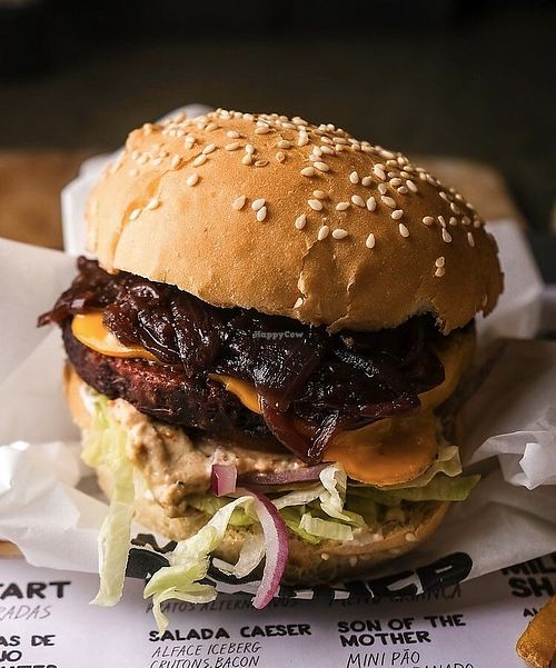 Bean burger at Mother Burger - Roma in Lisbon