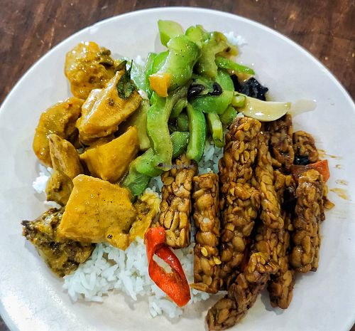 mixed vegan rice RM7 Only at All Vege in Sitiawan