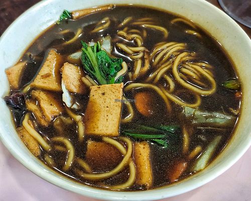Vegan chao zhu mian suitable for light taste RM8 at All Vege in Sitiawan