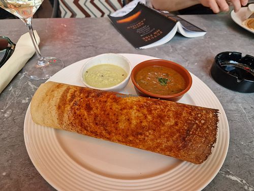 Vegan pancakes at Namaste Bistro in Zagreb