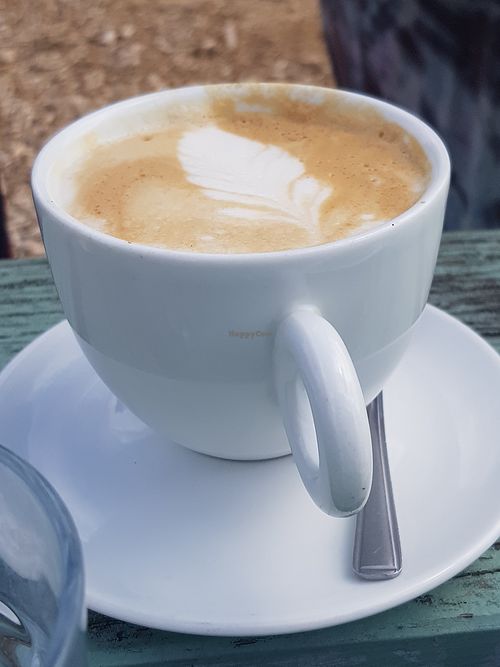 Soya latte at The Strawberry Barn in Dunbar