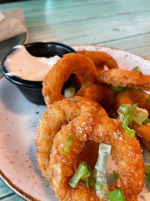 Onion rings at Junk y Vegan in Helsinki