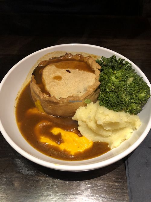 Steak & Ale Pie at The Music Cafe in Stratford-upon-avon