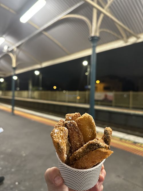 Outstanding zucchini fries - snack portion (a lot)   at Grill'd in Yarraville