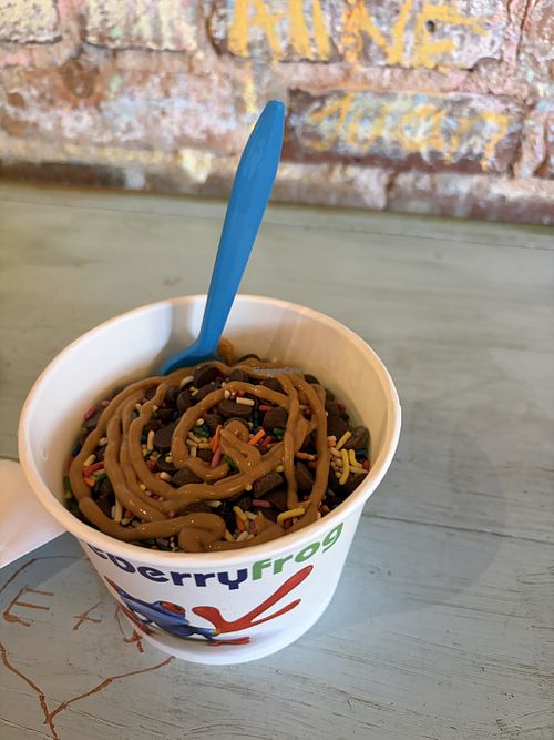 great vegan options!!!  at Blueberry Frog in Greenville