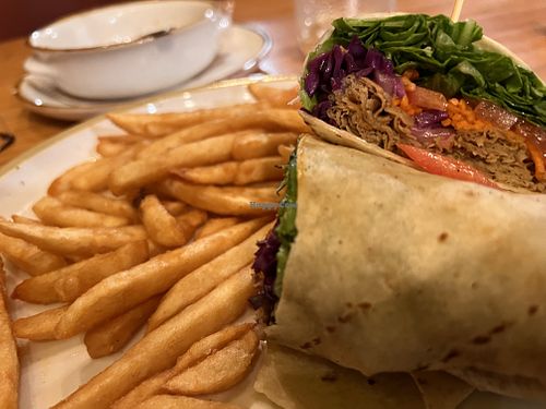 Seitan schwarma   at The Chop Shop in Butler