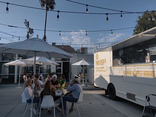 Patio at Party Beer Co in Los Angeles