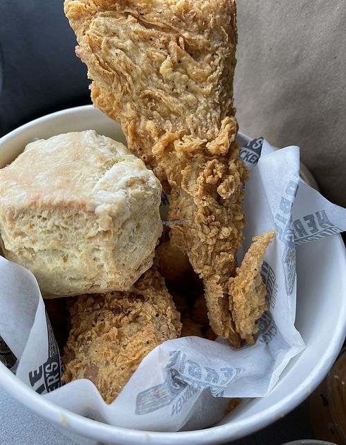 2pc fried chicken bucket   at Herbie Butcher's Fried Chicken in Minneapolis