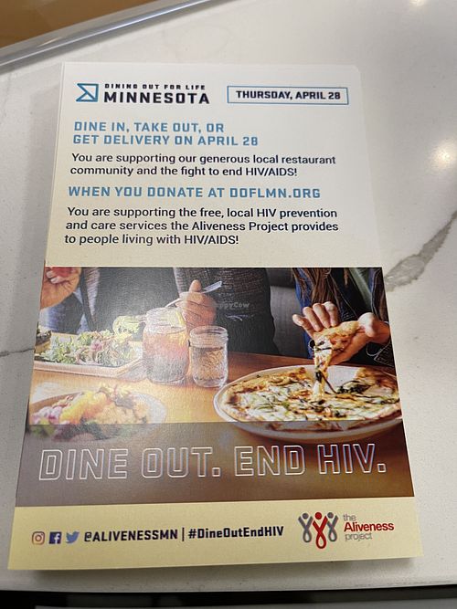 100% of proceeds going to this cause  at Herbie Butcher's Fried Chicken in Minneapolis