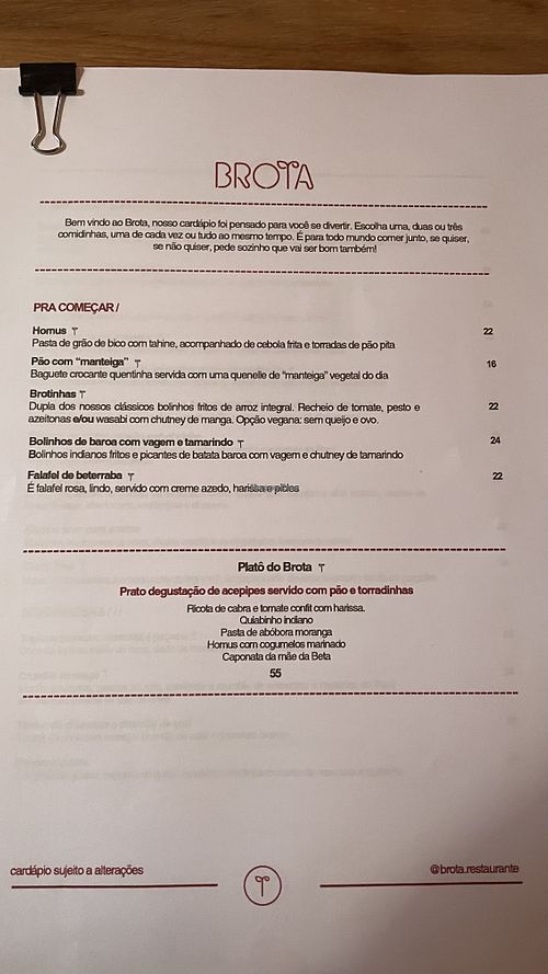   at Brota in Rio De Janeiro