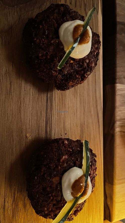 Falafel rosa  at Brota in Rio De Janeiro