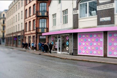 Outside. at Happy Donuts in Bergen