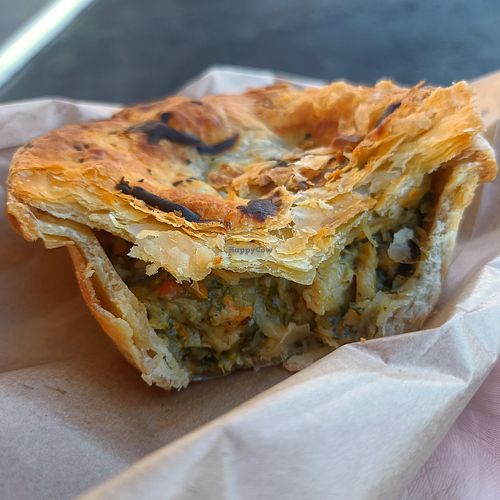 Vegan Thai curry pie at United Petroleum - Pie Face in Melbourne