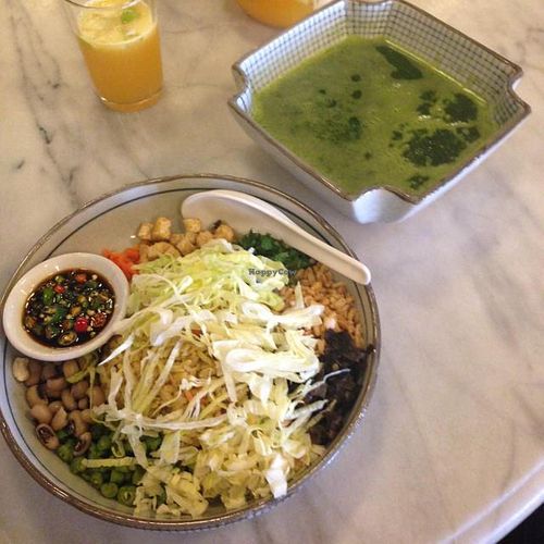 Hakka Lei Cha (daily special) at LeAnn Organic Cafe in Petaling Jaya