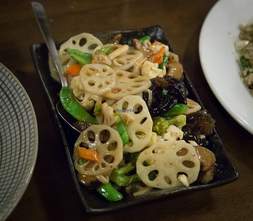 Lotus root vegetable at LeAnn Organic Cafe in Petaling Jaya