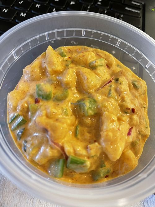 Spicy potato salad  at Insane Vegan in St Paul