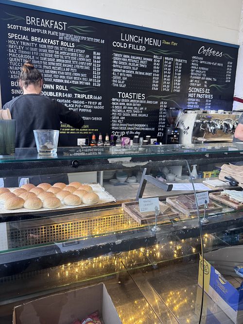 Menu  at Preacher's Patisserie in Edinburgh