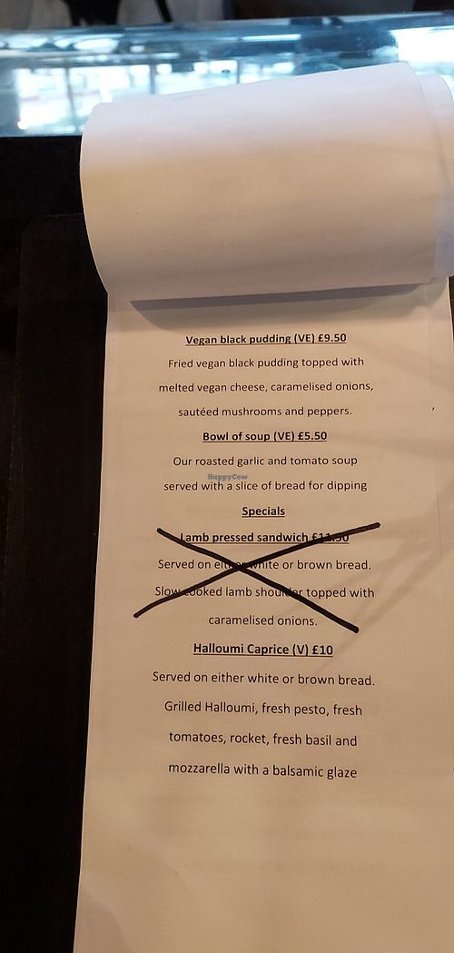 the menu at Legends Live Lounge in Lees