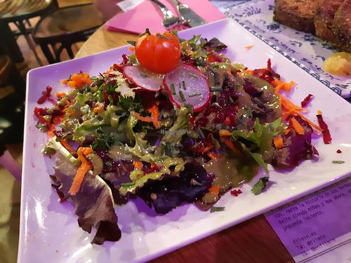 Menu of the day / Starter / Salad at Dinamita Perfumada in Madrid