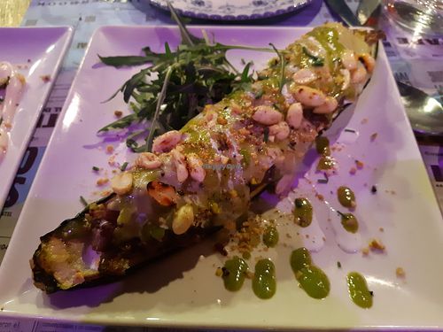 Menu of the day / Main / Stuffed courgette at Dinamita Perfumada in Madrid
