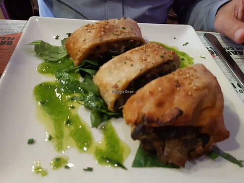 Menu of the day / Main/ Mushroom pie at Dinamita Perfumada in Madrid