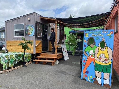 Store Front at Lettuce-Eat-Healthy - Food Cart in Vancouver